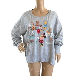 Minnie Mouse Disney Parks Disneyland Sweatshirt Lightweight